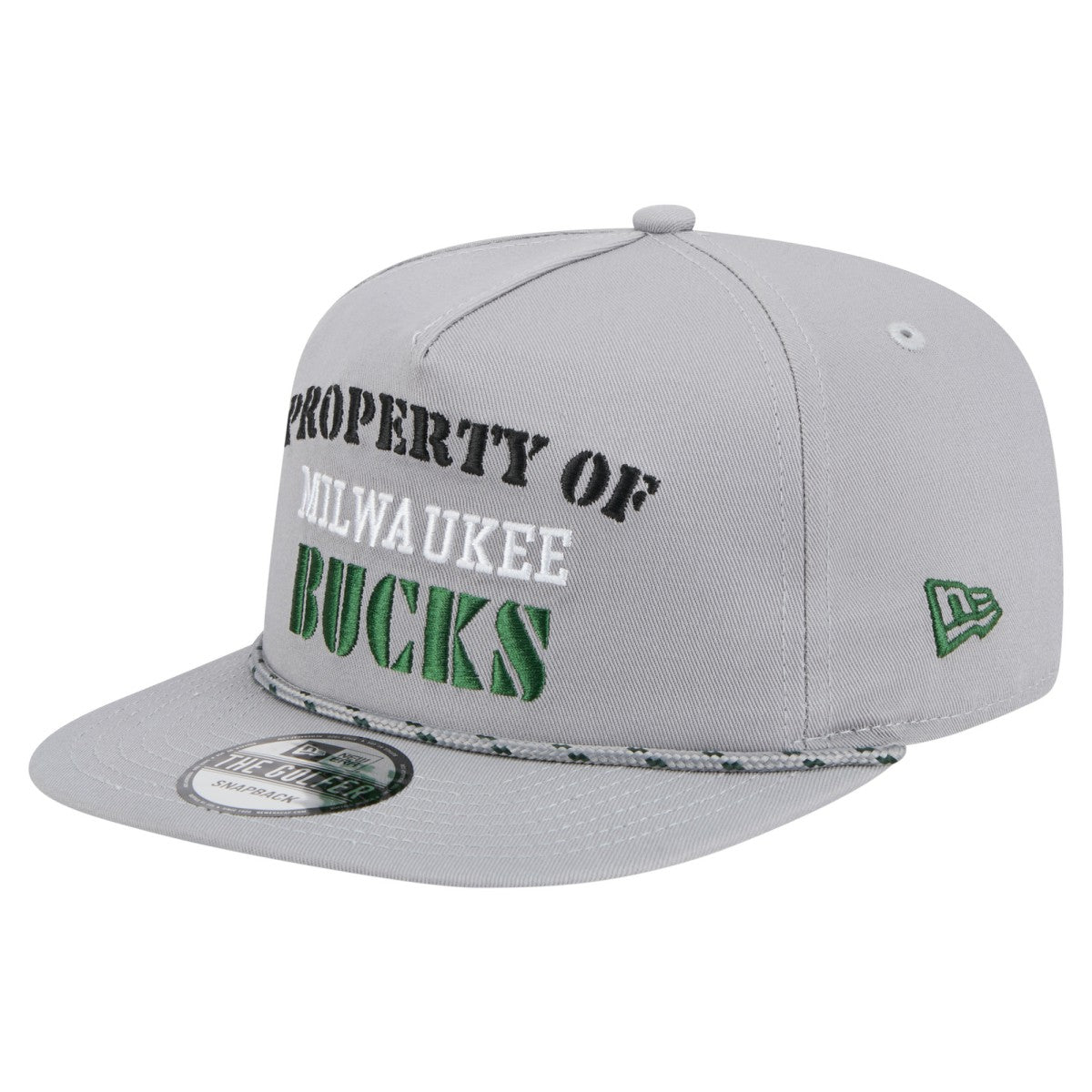 Milwaukee Bucks Throwback Property Of Golfer Snapback Hat Gray