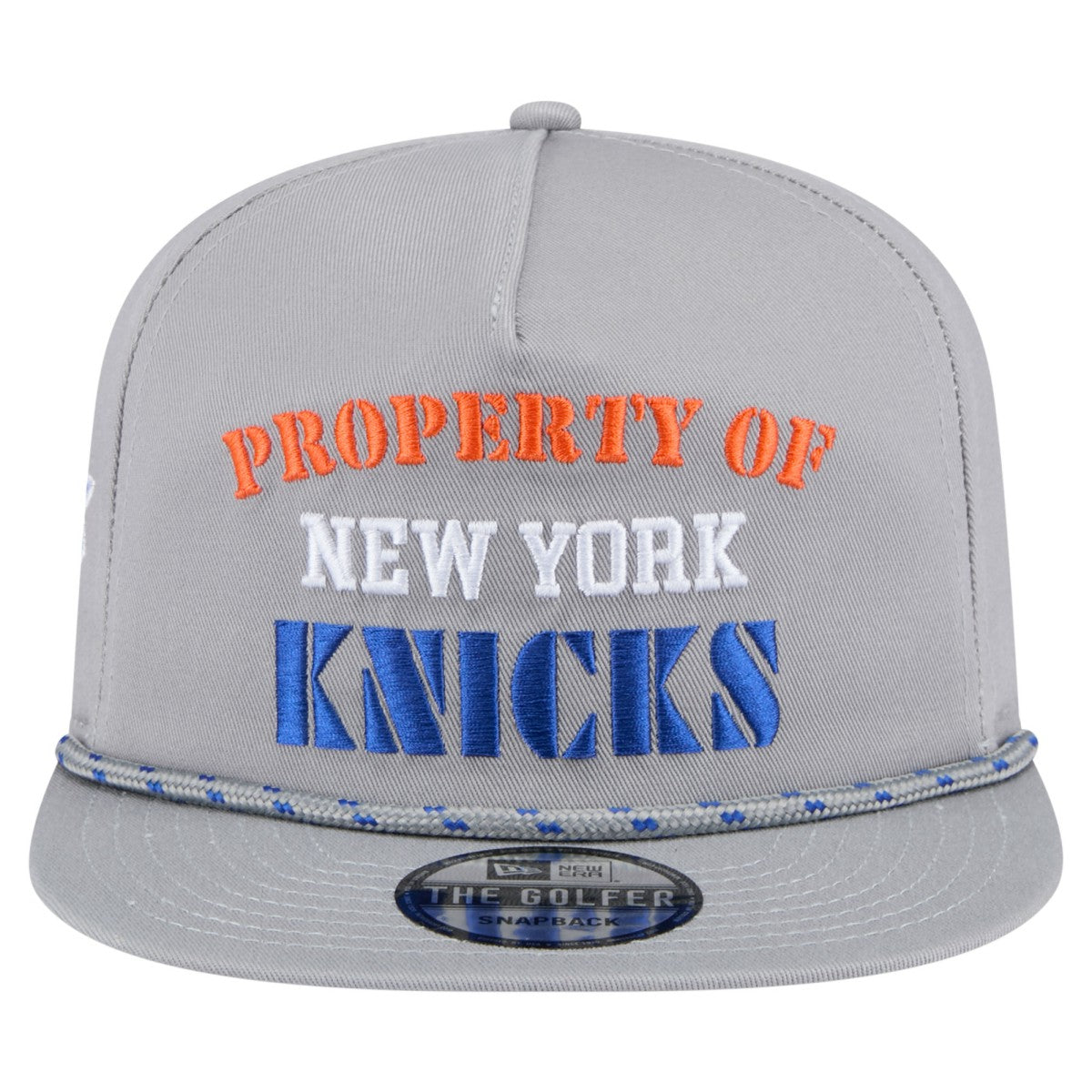 New York Knicks Throwback Property Of Golfer Snapback Hat Gray