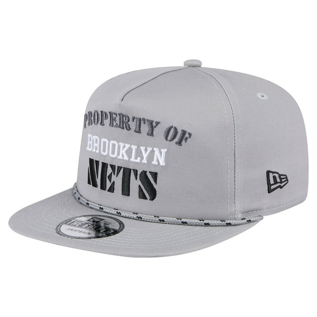 Brooklyn Nets Throwback Property Of Golfer Snapback Hat Gray