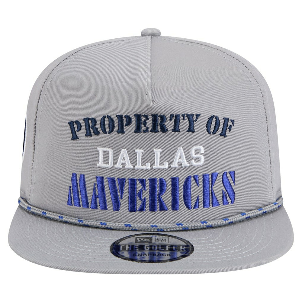 Dallas Mavericks Throwback Property Of Golfer Snapback Hat Gray
