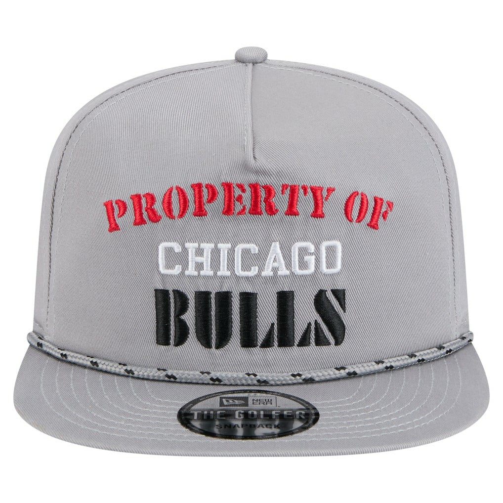 Chicago Bulls Throwback Property Of Golfer Snapback Hat Gray