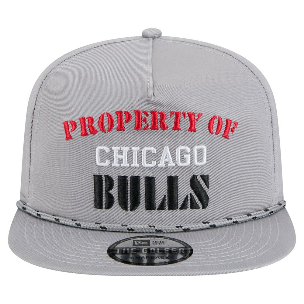 Chicago Bulls Throwback Property Of Golfer Snapback Hat Gray