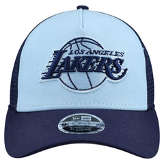 Los Angeles Lakers Youth Colorpack 9FORTY A-Frame Trucker Adjustable Hat Light Blue