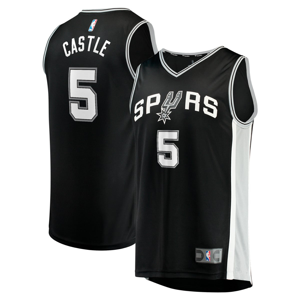 Stephon Castle San Antonio Spurs 2024 NBA Draft Fast Break Player Jersey Icon Edition Black