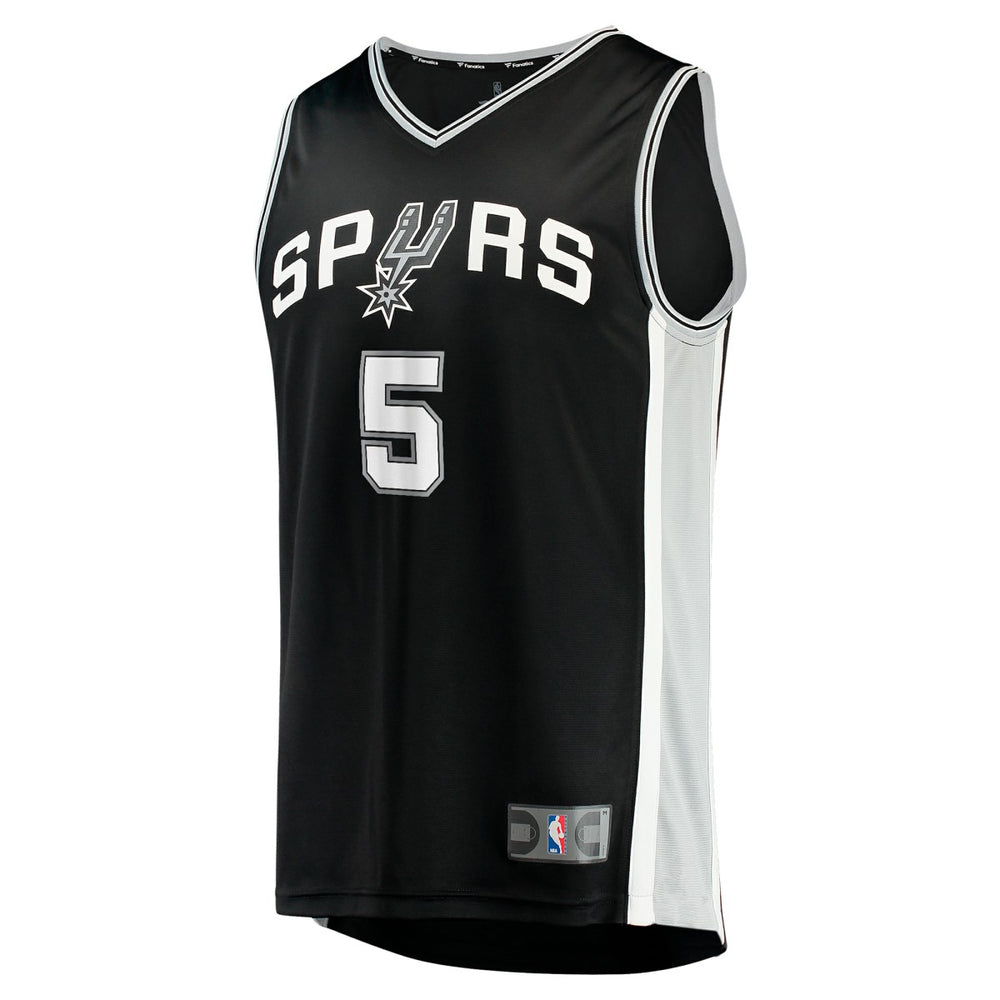 Stephon Castle San Antonio Spurs 2024 NBA Draft Fast Break Player Jersey Icon Edition Black
