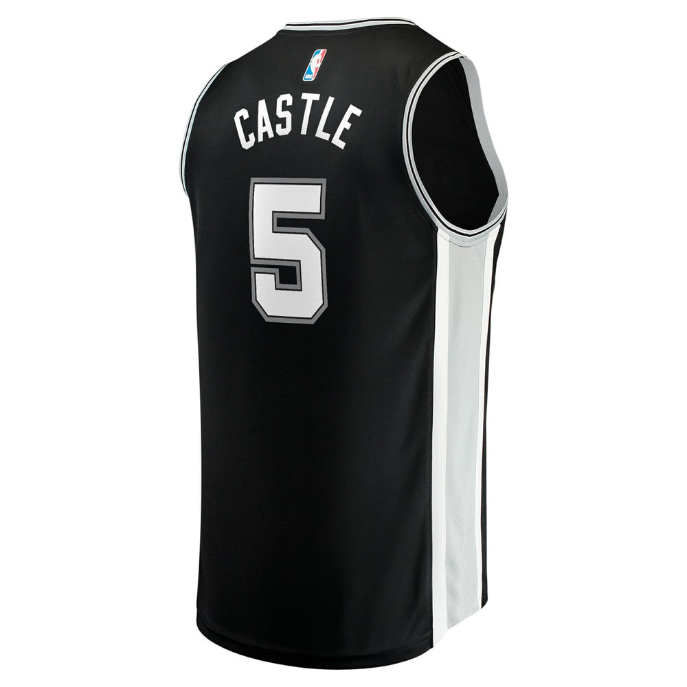 Stephon Castle San Antonio Spurs 2024 NBA Draft Fast Break Player Jersey Icon Edition Black
