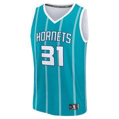 Tidjane Salaun Charlotte Hornets 2024 NBA Draft Fast Break Player Jersey Icon Edition Teal