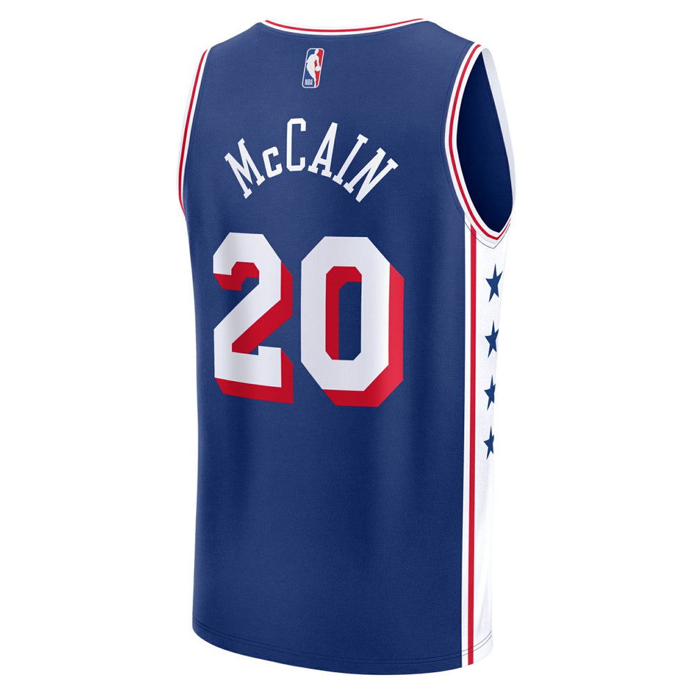 Jared McCain Philadelphia 76ers 2024 NBA Draft Fast Break Player Jersey Icon Edition Royal