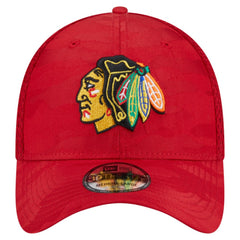 NHL Chicago Blackhawks New Era Active Subtle Camo 39THIRTY Flex Hat - Red
