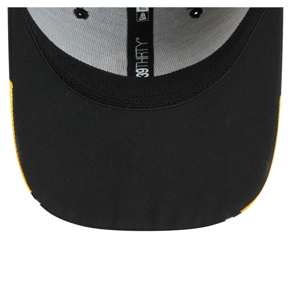 NHL Boston Bruins New Era Linear Featherweight 39THIRTY Flex Hat - Black