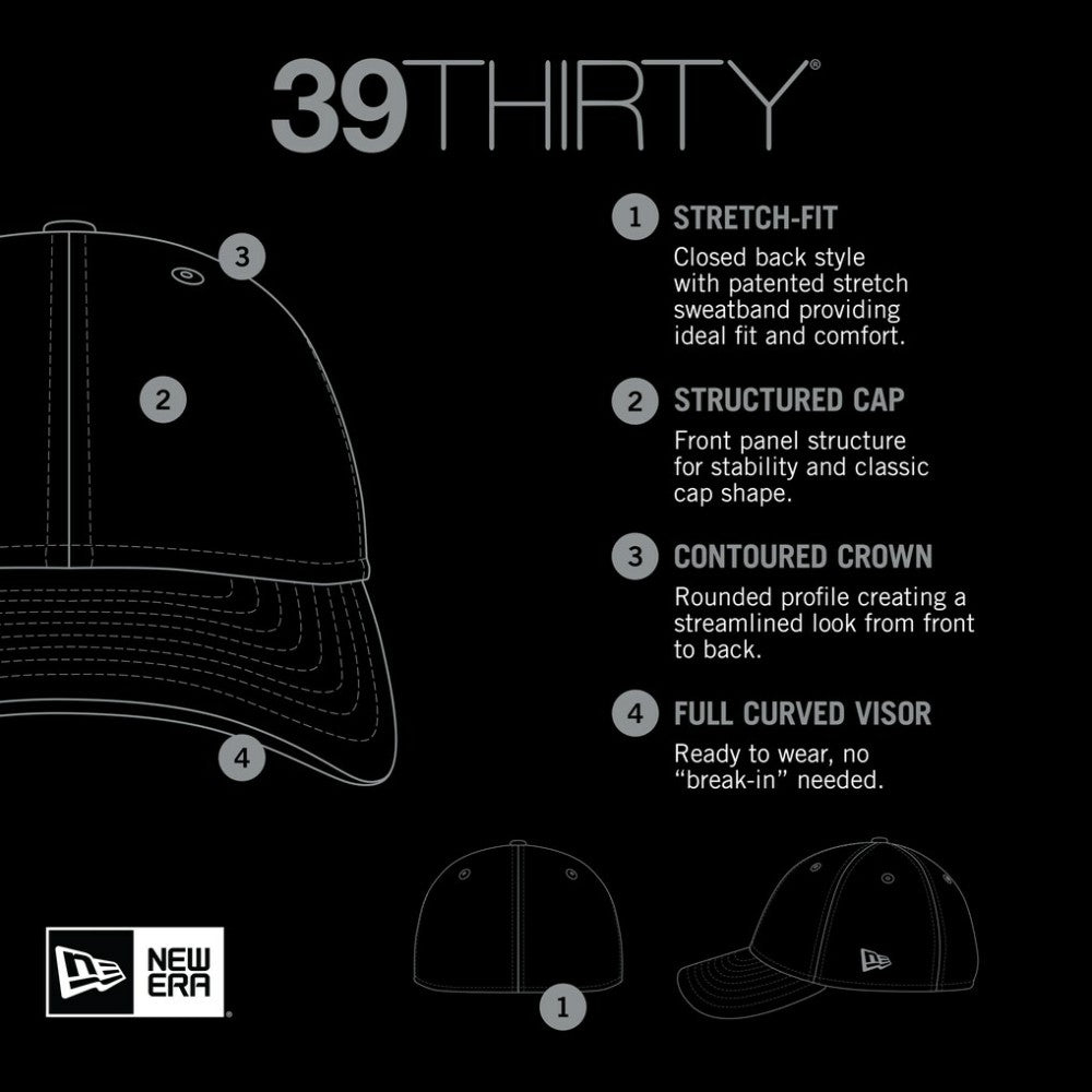 NHL New Jersey Devils New Era Linear Featherweight 39THIRTY Flex Hat - Red