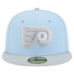 NHL Philadelphia Flyers New Era Color Pack Two-Tone 59FIFTY Fitted Hat - Light Blue/Gray