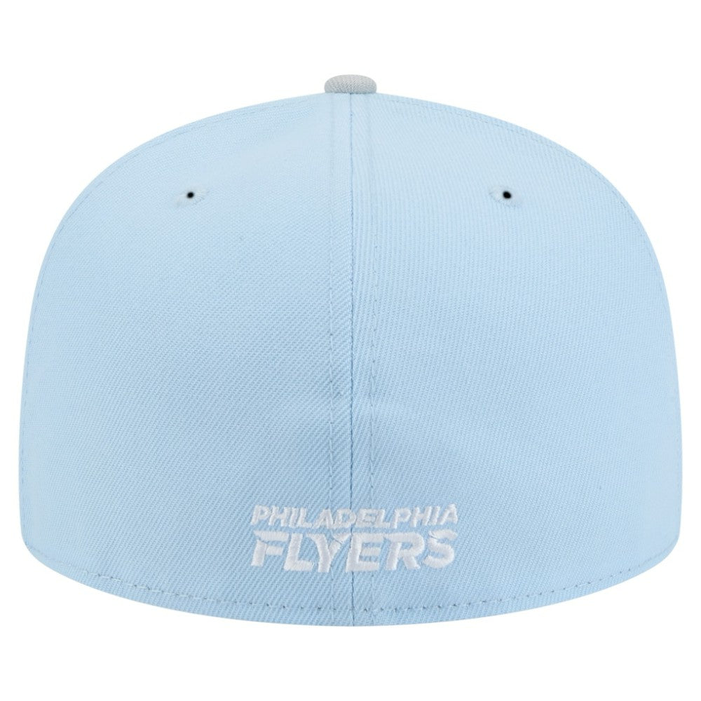 NHL Philadelphia Flyers New Era Color Pack Two-Tone 59FIFTY Fitted Hat - Light Blue/Gray