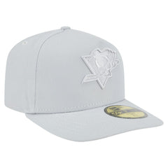 NHL Pittsburgh Penguins New Era Color Pack A-Frame 59FIFTY Fitted Hat - Gray