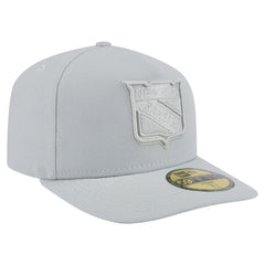 NHL New York Rangers New Era Color Pack A-Frame 59FIFTY Fitted Hat - Gray