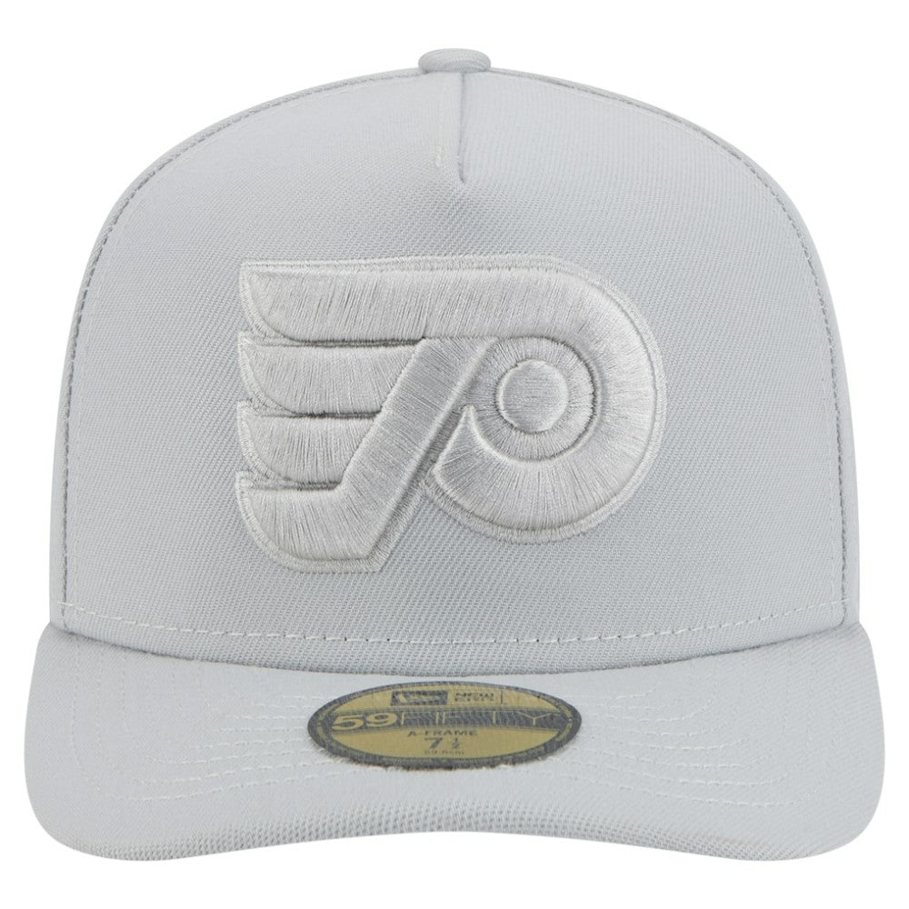 NHL Philadelphia Flyers New Era Color Pack A-Frame 59FIFTY Fitted Hat - Gray