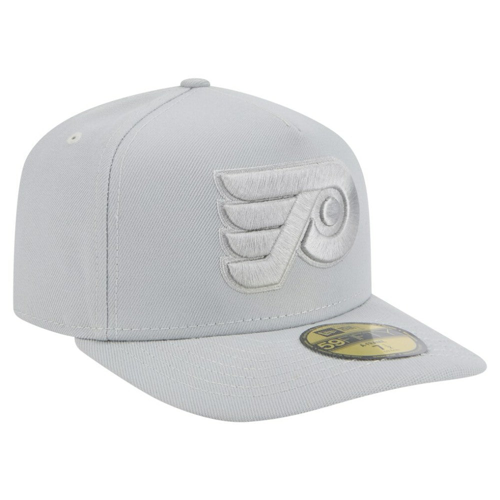 NHL Philadelphia Flyers New Era Color Pack A-Frame 59FIFTY Fitted Hat - Gray