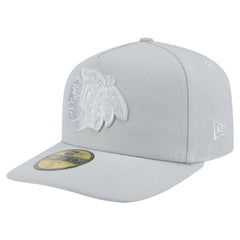 NHL Chicago Blackhawks New Era Color Pack A-Frame 59FIFTY Fitted Hat - Gray