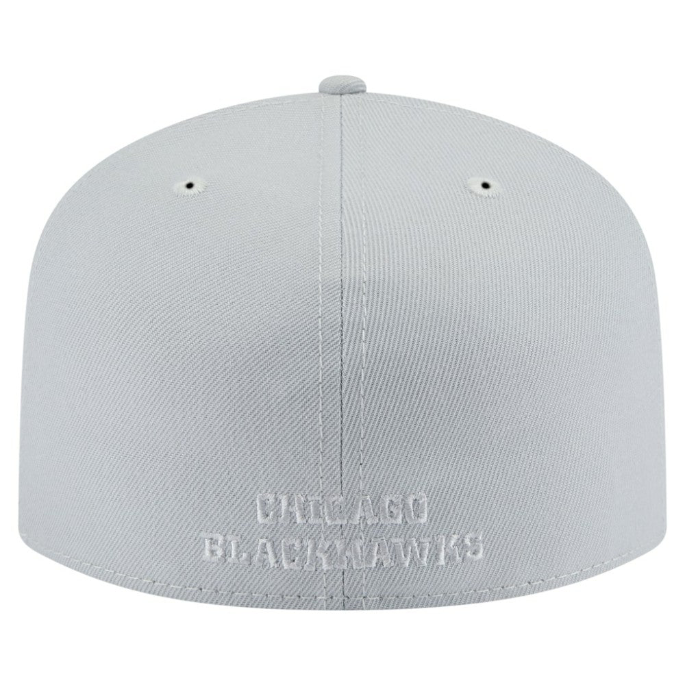 NHL Chicago Blackhawks New Era Color Pack A-Frame 59FIFTY Fitted Hat - Gray