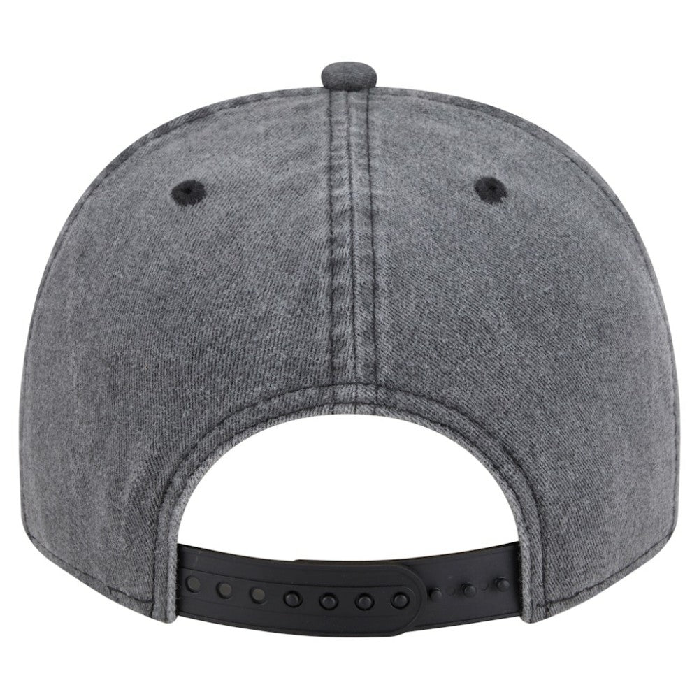 NHL Los Angeles Kings New Era Throwback Washed A-Frame Pre-Curved 9FIFTY Snapback Hat - Charcoal
