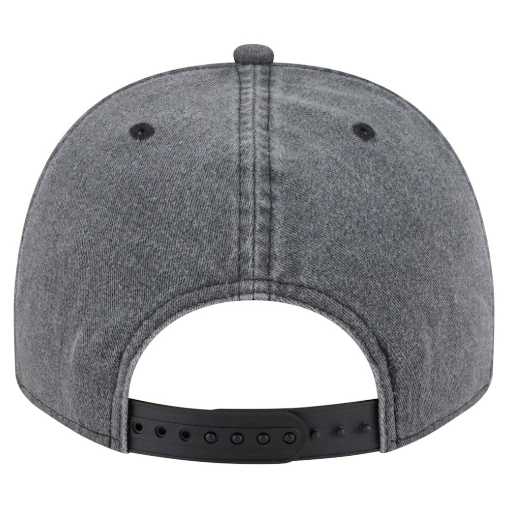 NHL Boston Bruins New Era Throwback Washed A-Frame Pre-Curved 9FIFTY Snapback Hat - Charcoal