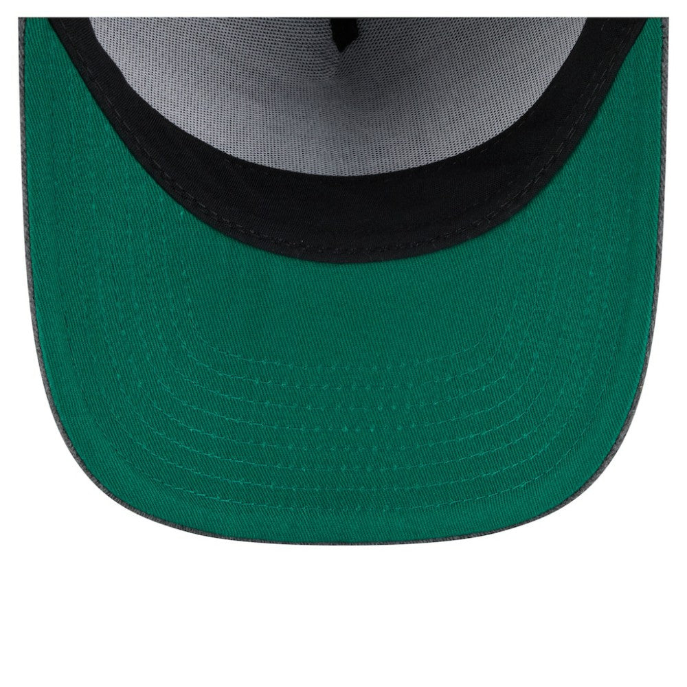 NHL Boston Bruins New Era Throwback Washed A-Frame Pre-Curved 9FIFTY Snapback Hat - Charcoal