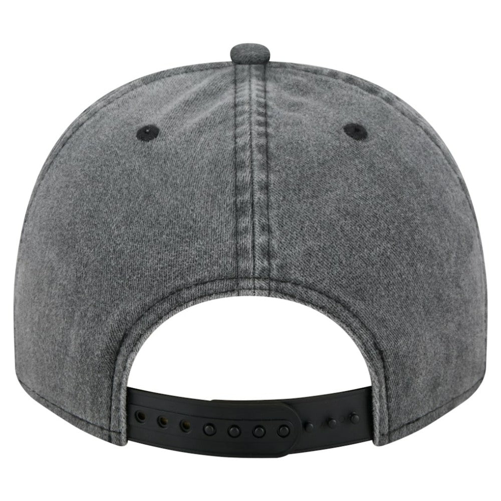 NHL Carolina Hurricanes New Era Throwback Washed A-Frame Pre-Curved 9FIFTY Snapback Hat - Charcoal