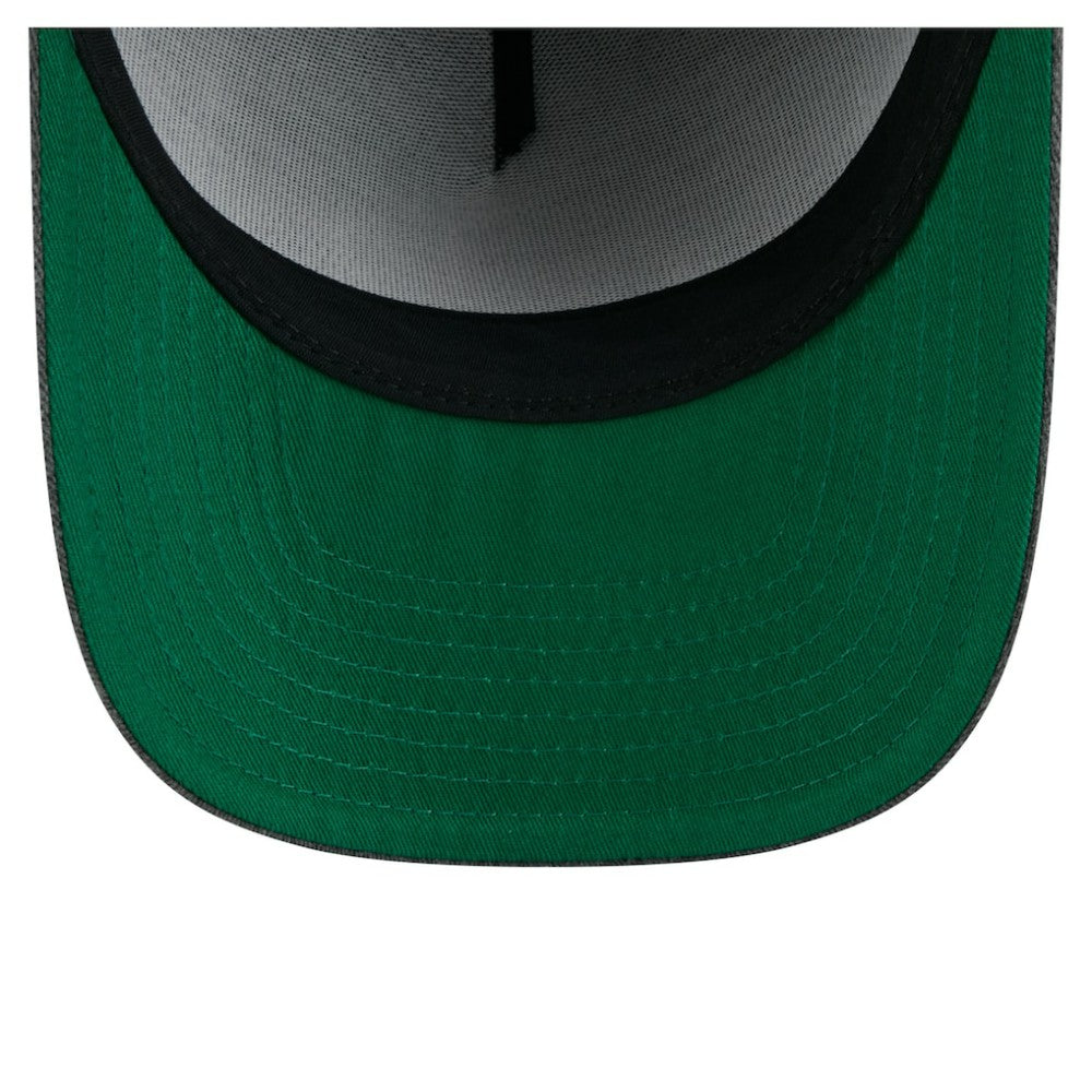 NHL Carolina Hurricanes New Era Throwback Washed A-Frame Pre-Curved 9FIFTY Snapback Hat - Charcoal