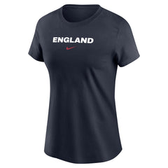 England National Team Women's Wordmark T-Shirt Navy