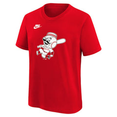 Cincinnati Reds Nike Youth Cooperstown Collection Team Logo T-Shirt - Red T-shirts