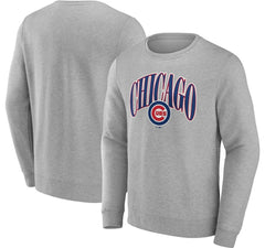 Chicago Cubs Arch Pullover Sweatshirt - Gray Pullover
