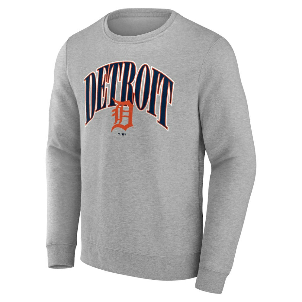 Detroit Tigers Arch Pullover Sweatshirt - Gray Pullover