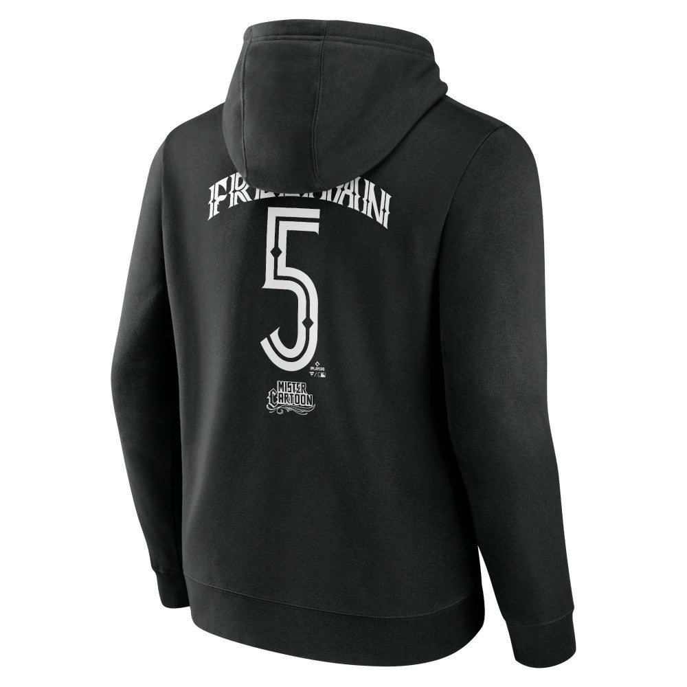 Freddie Freeman Los Angeles Dodgers Mister Cartoon Name & Number Pullover Hoodie - Black Hoodies