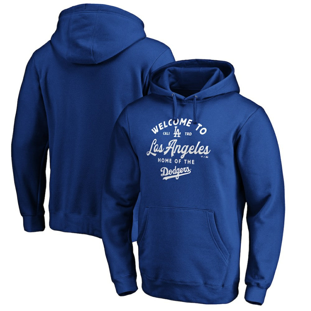 Los Angeles Dodgers Hometown Collection Long Ball Pullover Hoodie - Royal Hoodies