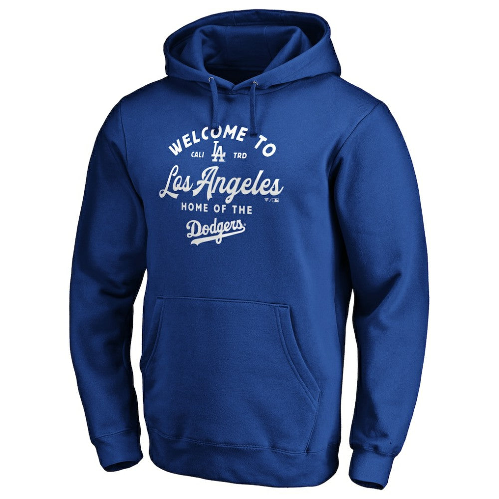 Los Angeles Dodgers Hometown Collection Long Ball Pullover Hoodie - Royal Hoodies