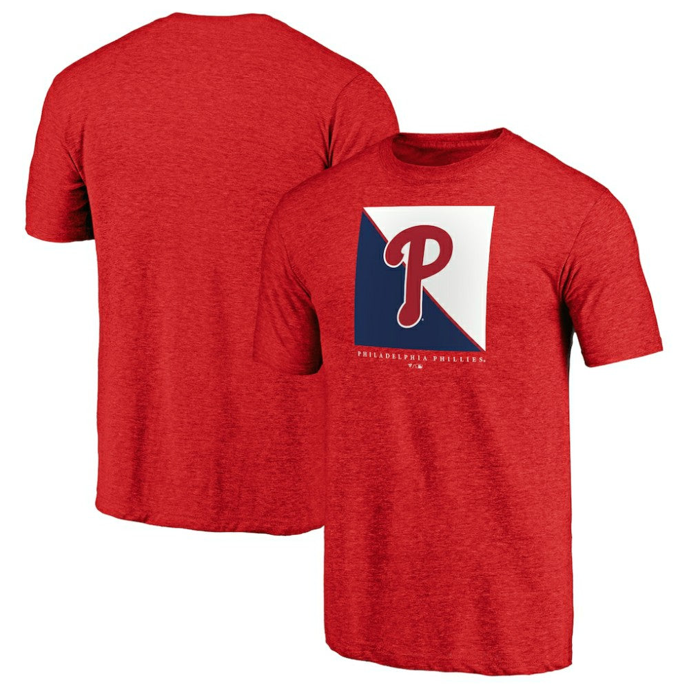 Philadelphia Phillies Pregame Vibe Tri-Blend T-Shirt - Red T-shirts