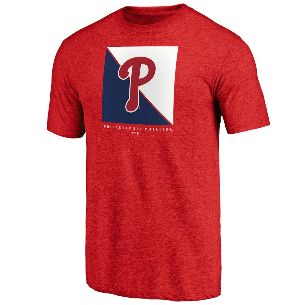 Philadelphia Phillies Pregame Vibe Tri-Blend T-Shirt - Red T-shirts