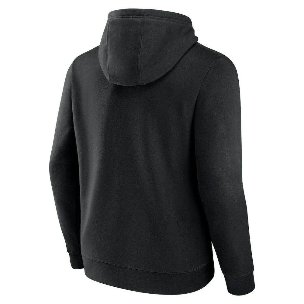 NHL Anaheim Ducks Fanatics Wordmark Logo Fleece Pullover Hoodie - Black