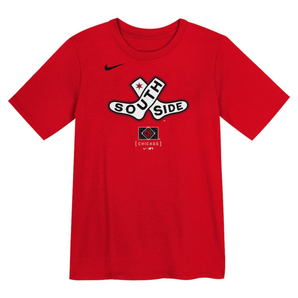 Chicago White Sox Nike Preschool 2025 City Connect Logo T-Shirt - Red T-shirts