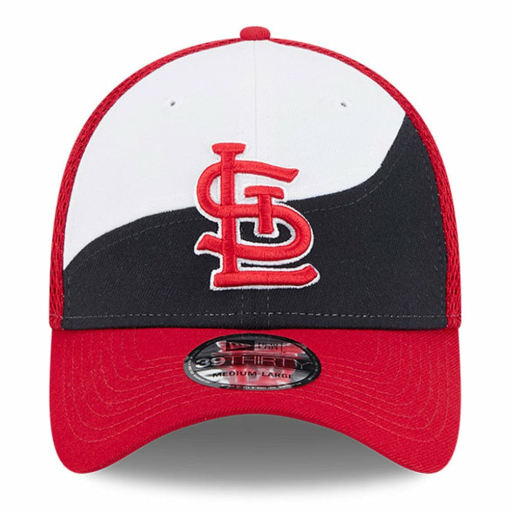 St. Louis Cardinals New Era 2025 Spring Training 39THIRTY Flex Hat - Navy/Red Hats
