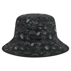 Miami Marlins New Era 2025 Spring Training All Over Print Bucket Hat - Black Hats