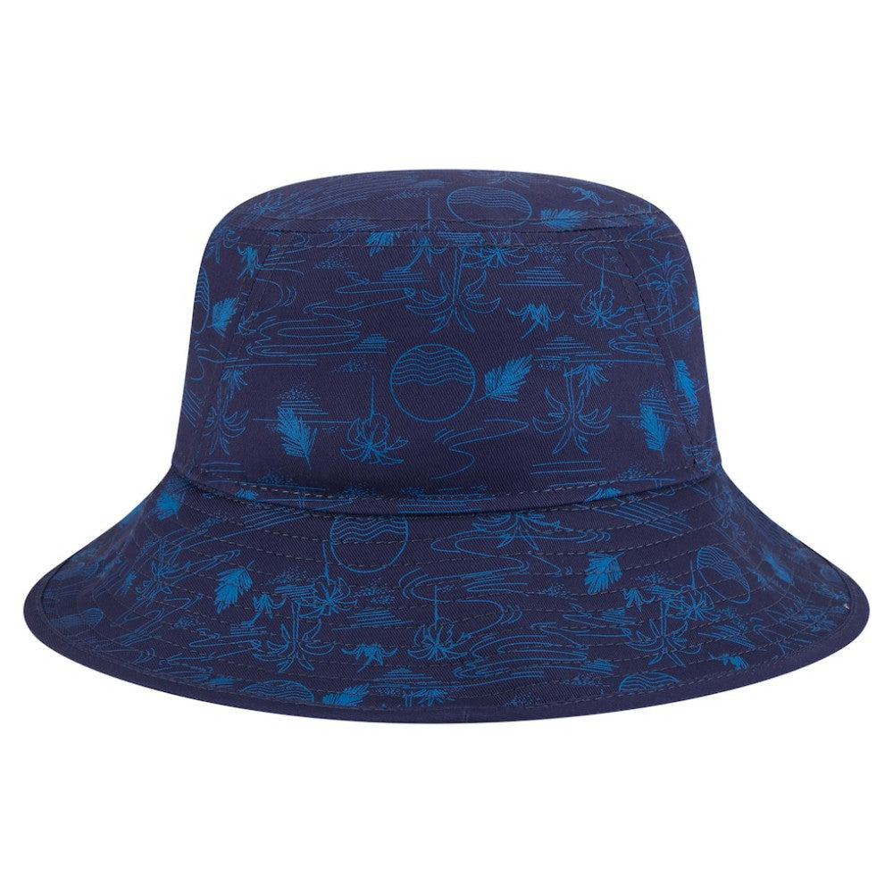 Tampa Bay Rays New Era 2025 Spring Training All Over Print Bucket Hat - Navy Hats