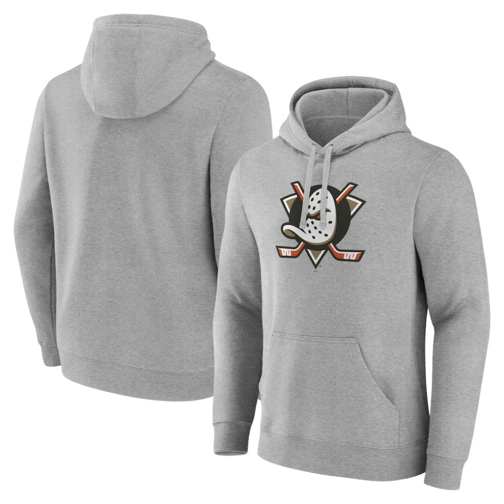 NHL Anaheim Ducks Primary Logo Pullover Sweatshirt - Gray