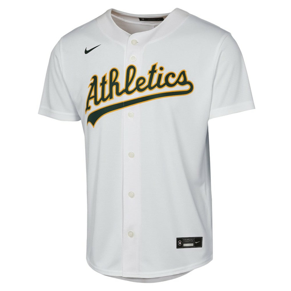 Zack Gelof Athletics Nike Youth Home Replica Player Jersey - White Jerseys
