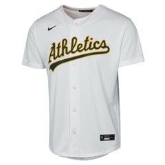 Zack Gelof Athletics Nike Youth Home Replica Player Jersey - White Jerseys
