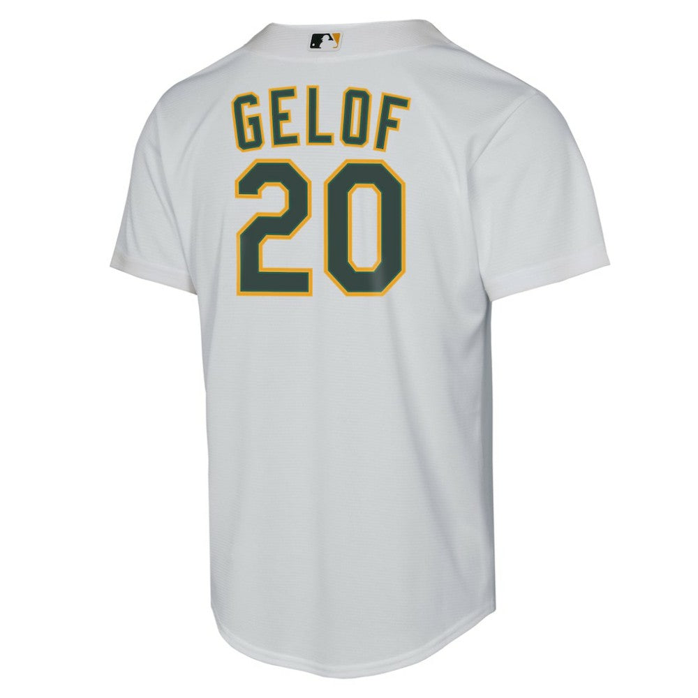 Zack Gelof Athletics Nike Youth Home Replica Player Jersey - White Jerseys