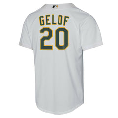 Zack Gelof Athletics Nike Youth Home Replica Player Jersey - White Jerseys