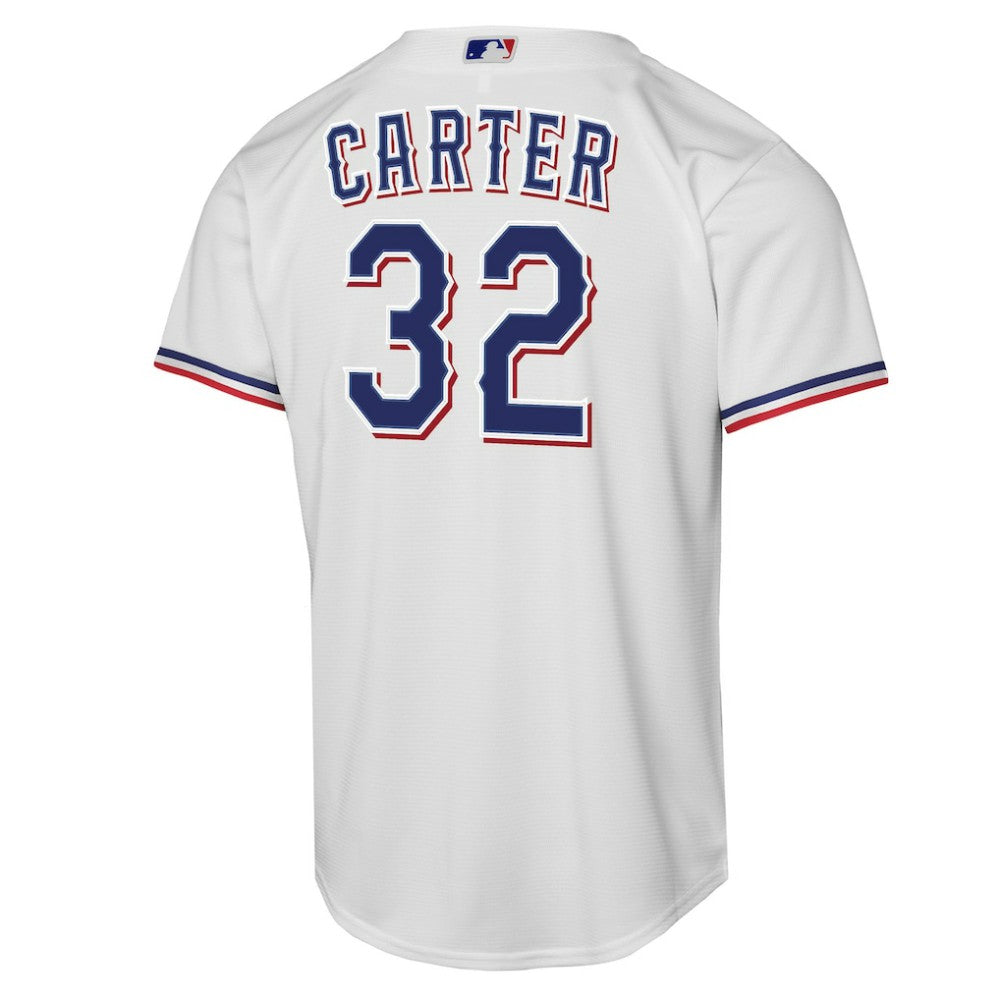 Evan Carter Texas Rangers Nike Youth Home Replica Player Jersey - White Jerseys