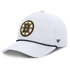 NHL Boston Bruins Fanatics Rope A-Frame Adjustable Hat - White