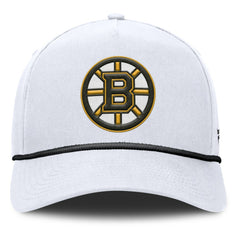 NHL Boston Bruins Fanatics Rope A-Frame Adjustable Hat - White